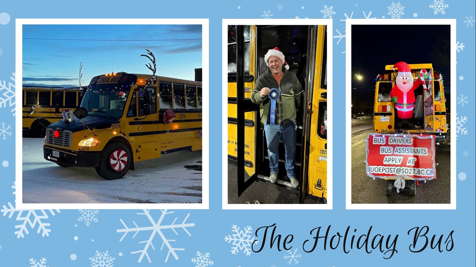 SD27's Holiday Bus Wins First Place