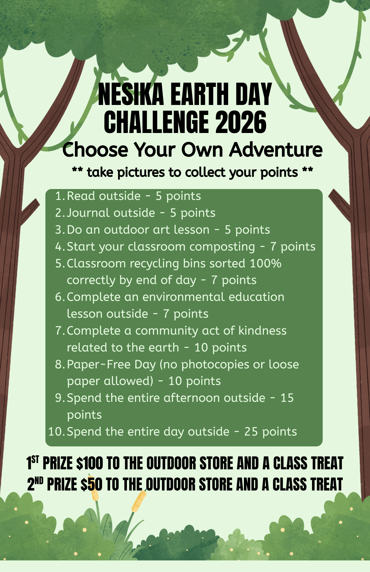 Earth Day Choose Your own Adventure Challenge kelly glen