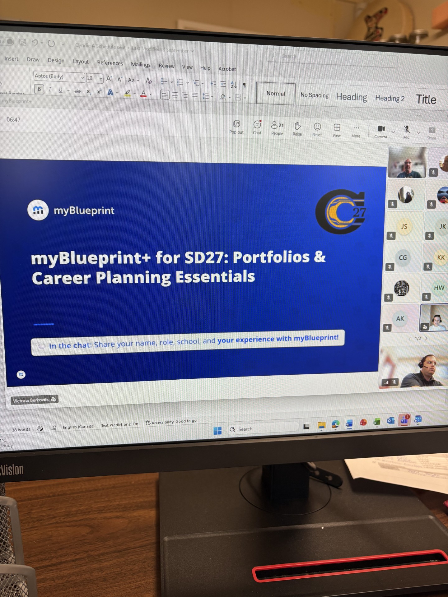 Portfolios with my Blueprint plus todd routtu