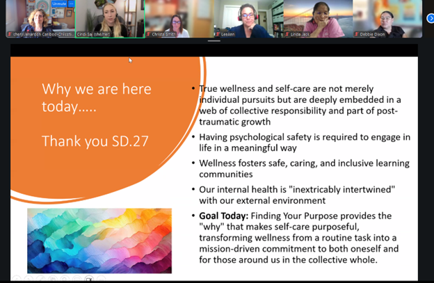 Supporting Staff Well Being with Author Sessi cheryl lenardon