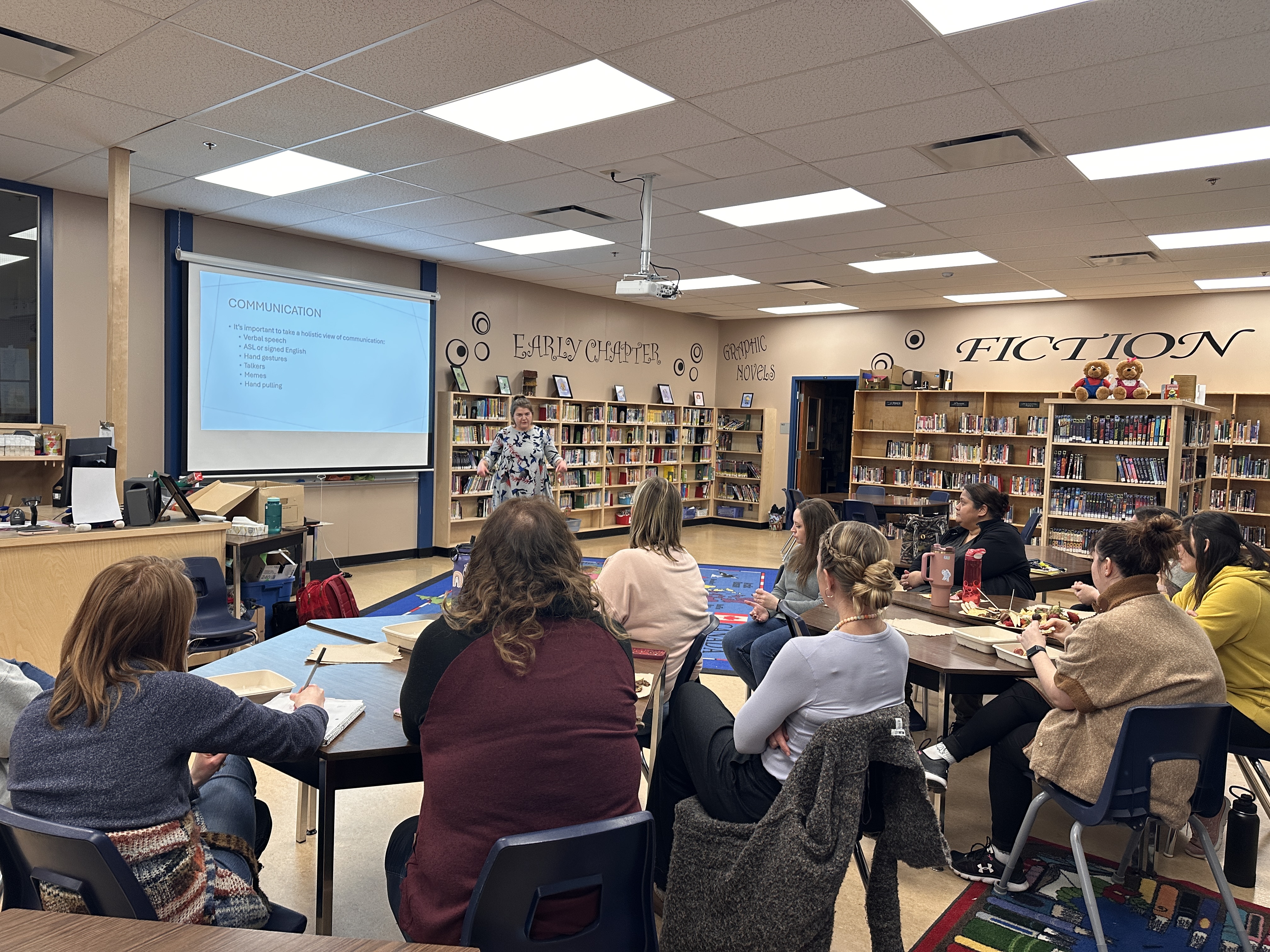 Staff development on supporting students with AAC Tess Riley 1